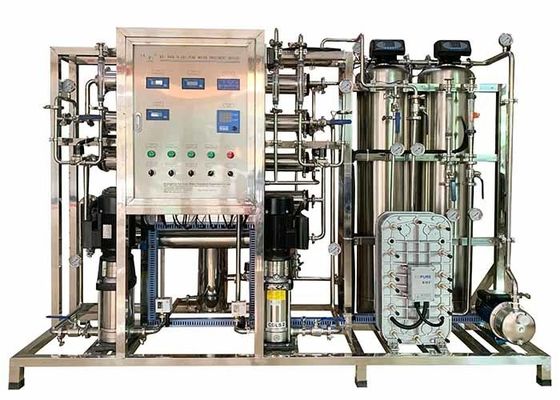 좋은 가격 UPVC / SS304 장착 및 Grundfos / CNP 펌프와 함께 1-50m3/H 용량 EDI 시스템 온라인으로